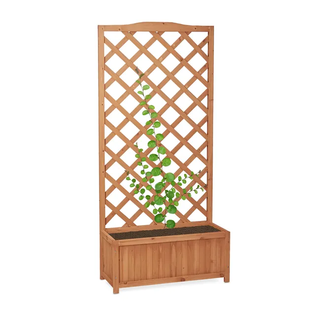 relaxdays-rankkasten-holz-mit-rankgitter-35-l-150x70x30-cm-natur image 1