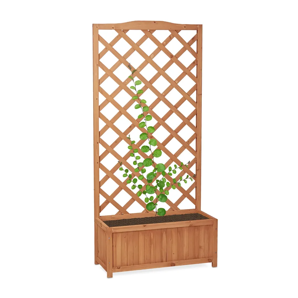 relaxdays-rankkasten-holz-mit-rankgitter-35-l-150x70x30-cm-natur image 1