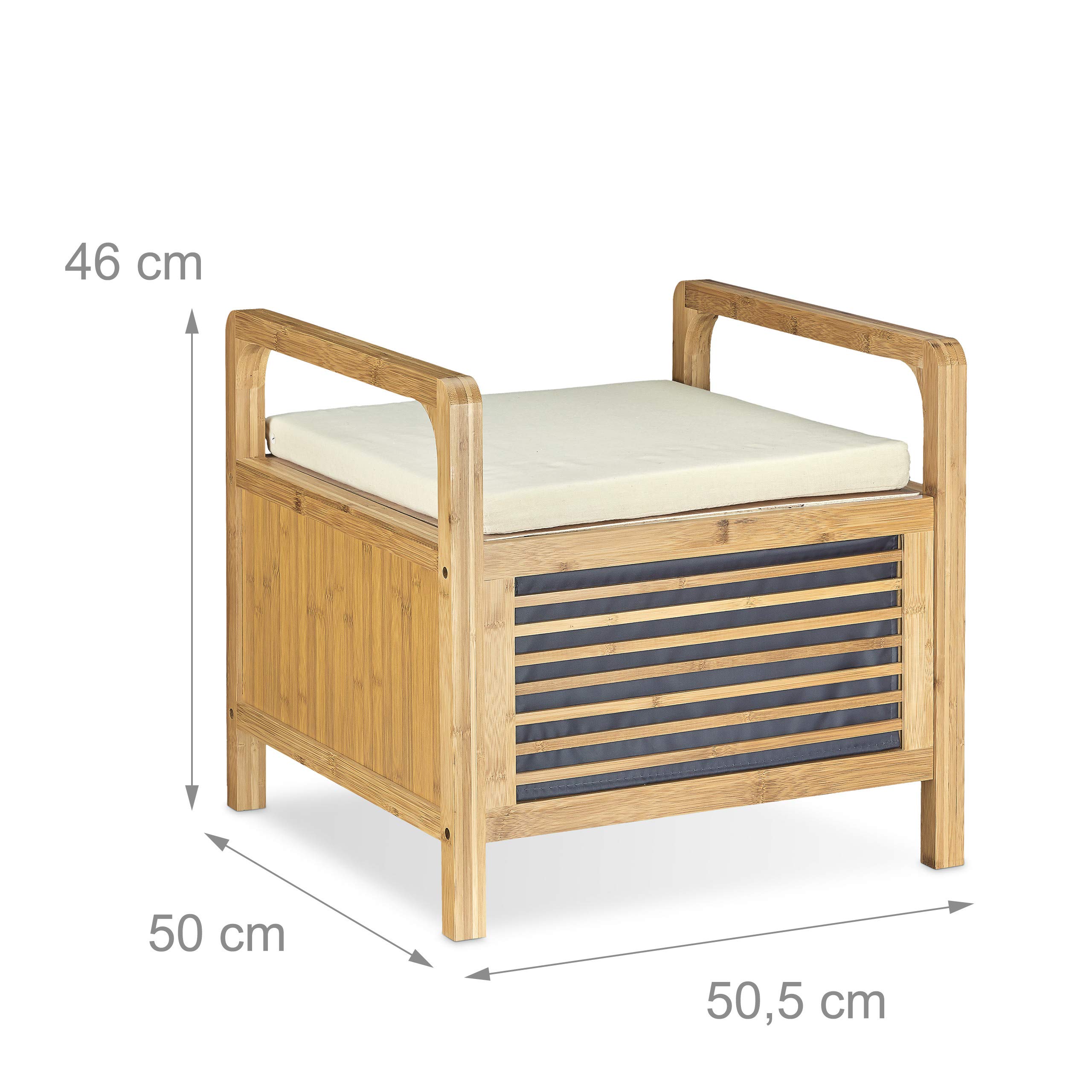 relaxdays-sitzhocker-bambus-m-mit-stauraum-natur-46x50-5x50-cm image 3