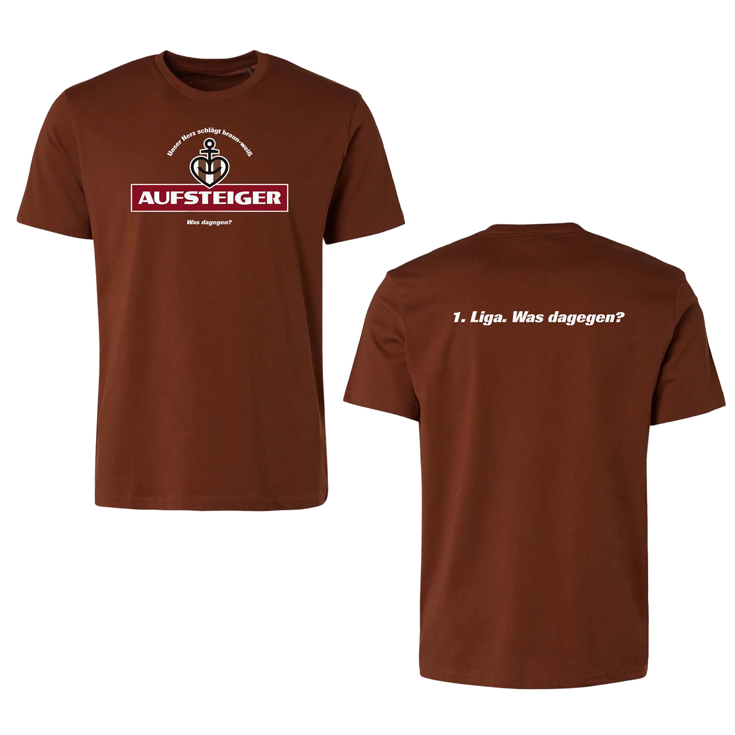 astra-fc-st-pauli-1-liga-aufsteiger-t-shirt-2024-100-baumwolle-braun image 1