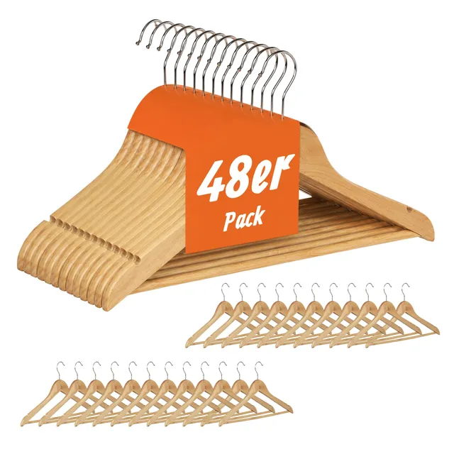 relaxdays-kleiderb-gel-set-48-hosenb-gel-holz-360-haken-22-5-x-44-5-cm-natur-sil image 1