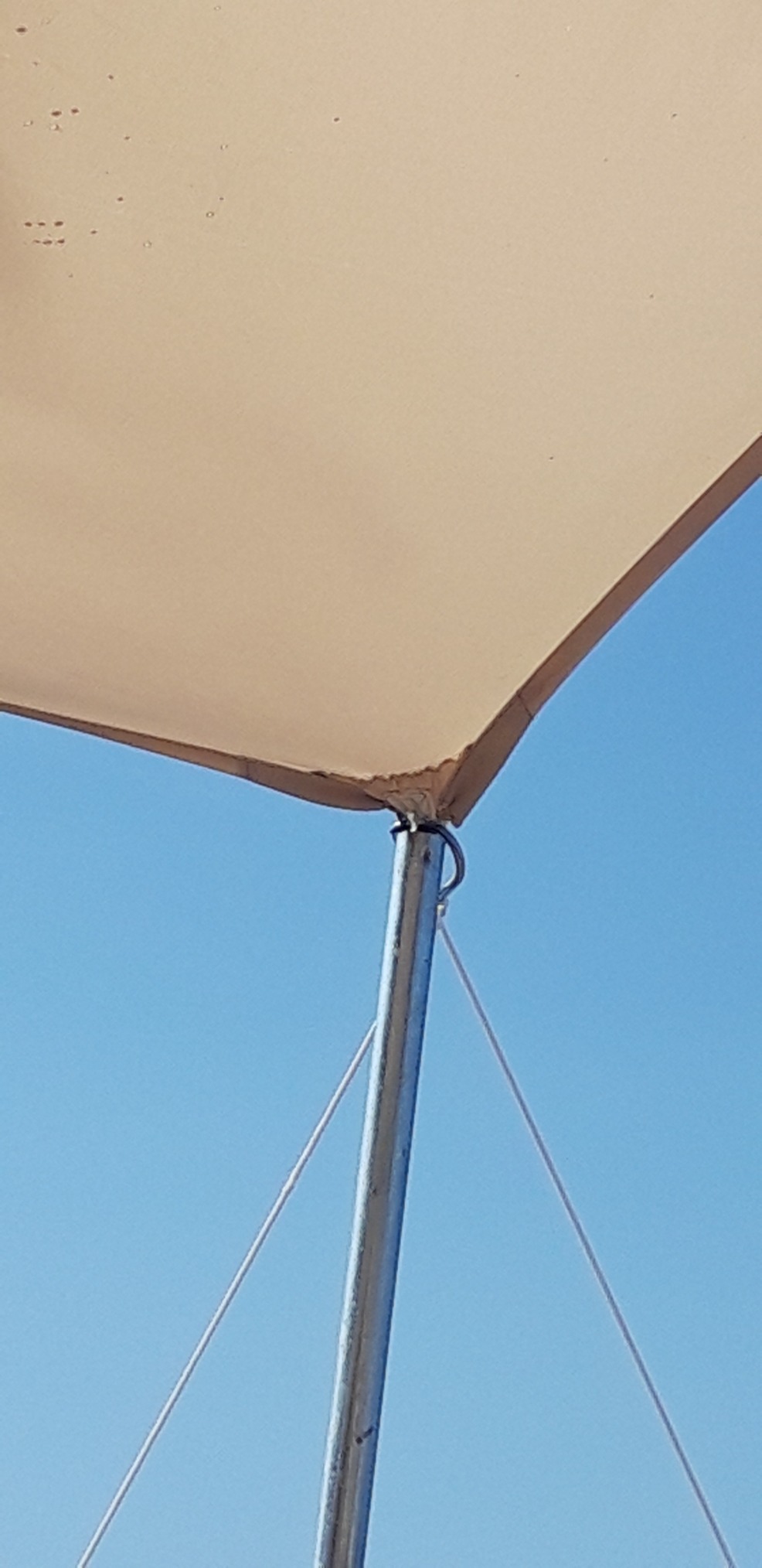 Endlich Schatten auf der Terrasse