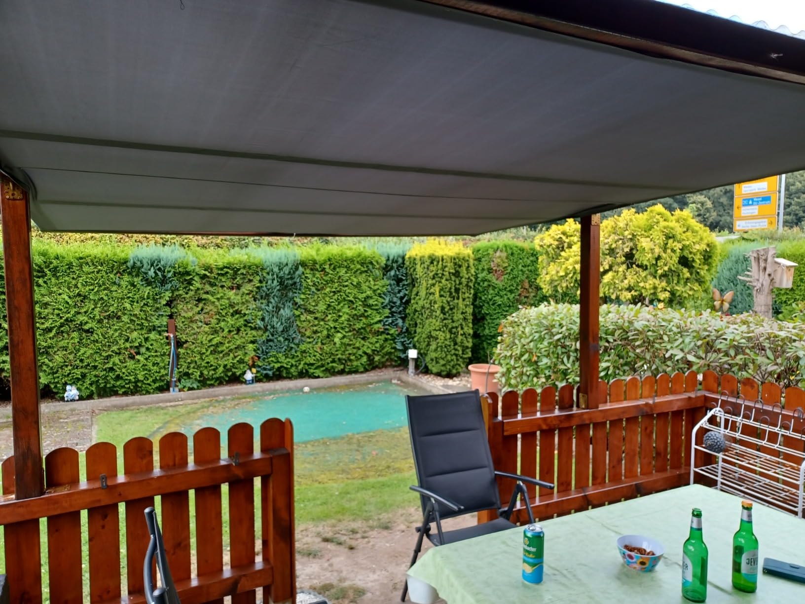 Endlich Schatten auf der Terrasse