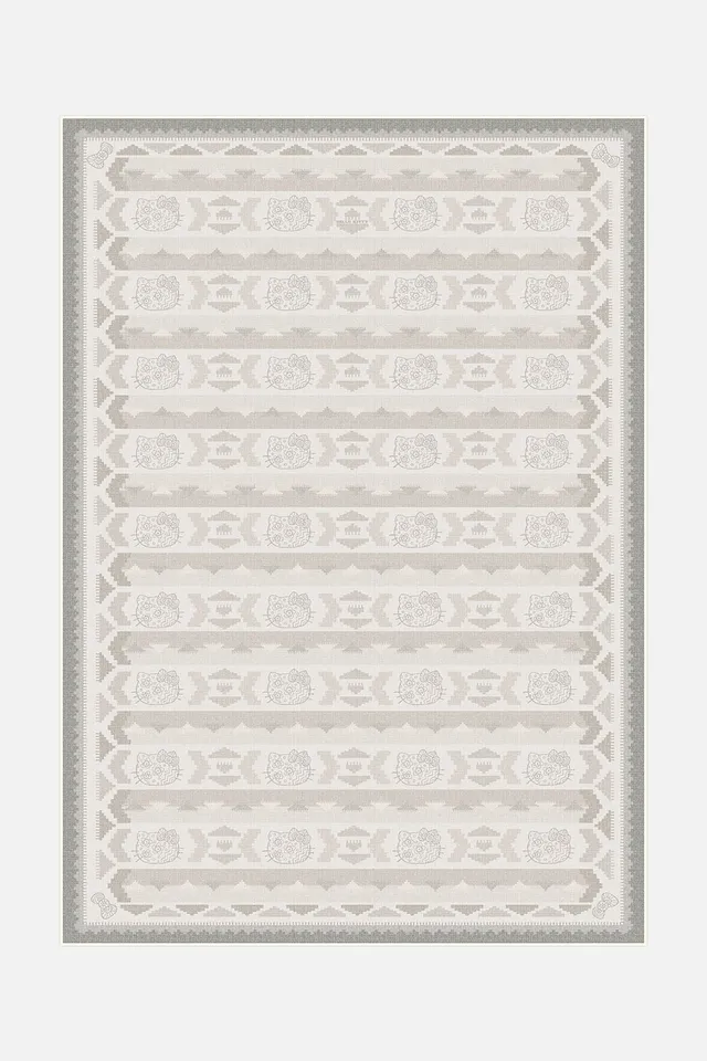 teppana-hello-kitty-kilim-mandel-teppich-waschbar image 1