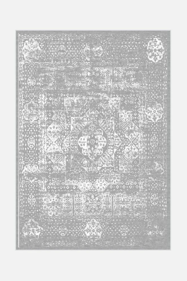 teppana-emily-klassisch-teppich-waschbar-grau-silber-modern image 1
