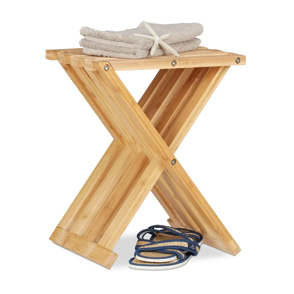 relaxdays-klapphocker-bambus-nat-rliche-optik-niedrig-natur image 1