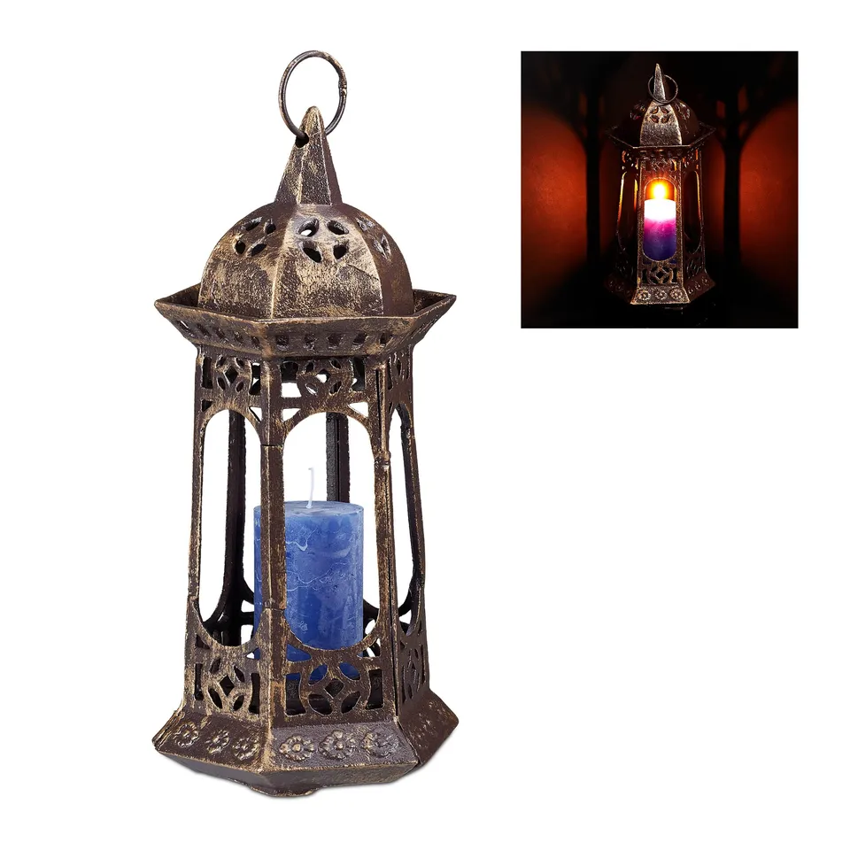 relaxdays-laterne-antik-bronze-windlicht-f-r-stumpenkerzen image 1