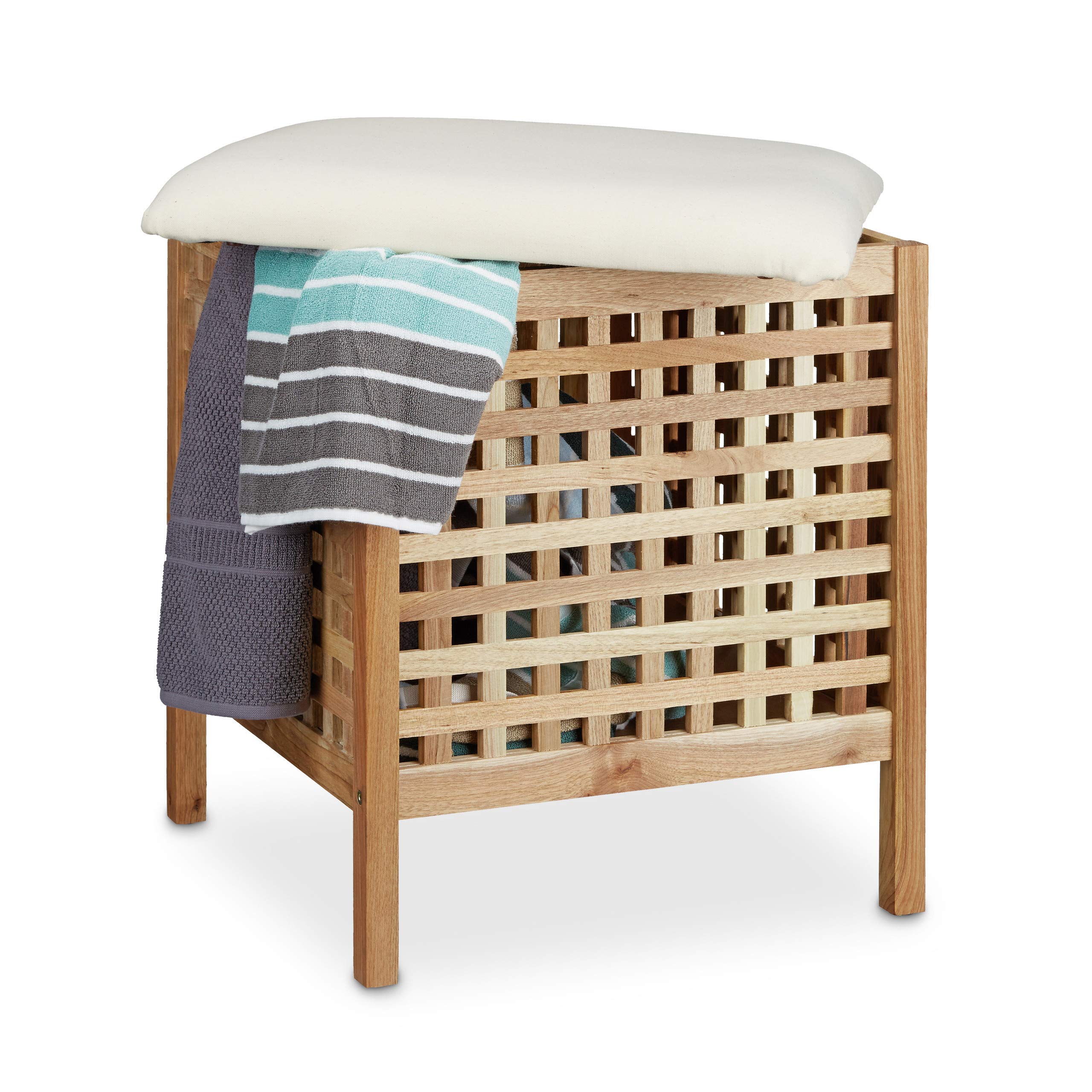 relaxdays-badhocker-walnuss-mit-w-schesammler-52x49x49-cm-natur-wei image 1