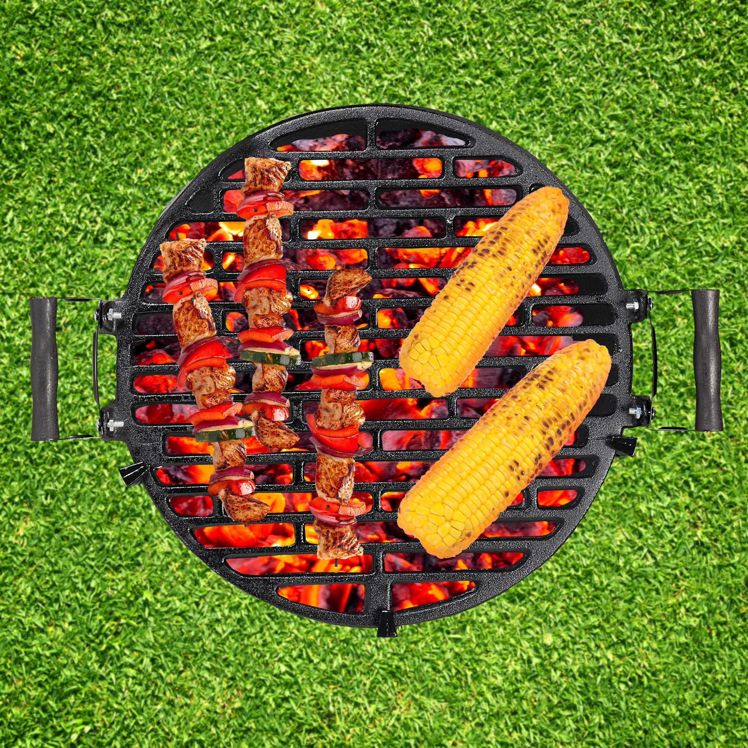 relaxdays-grillfass-holzkohlegrill-gusseisen-35-cm-h-henverstellbar-schwarz image 5