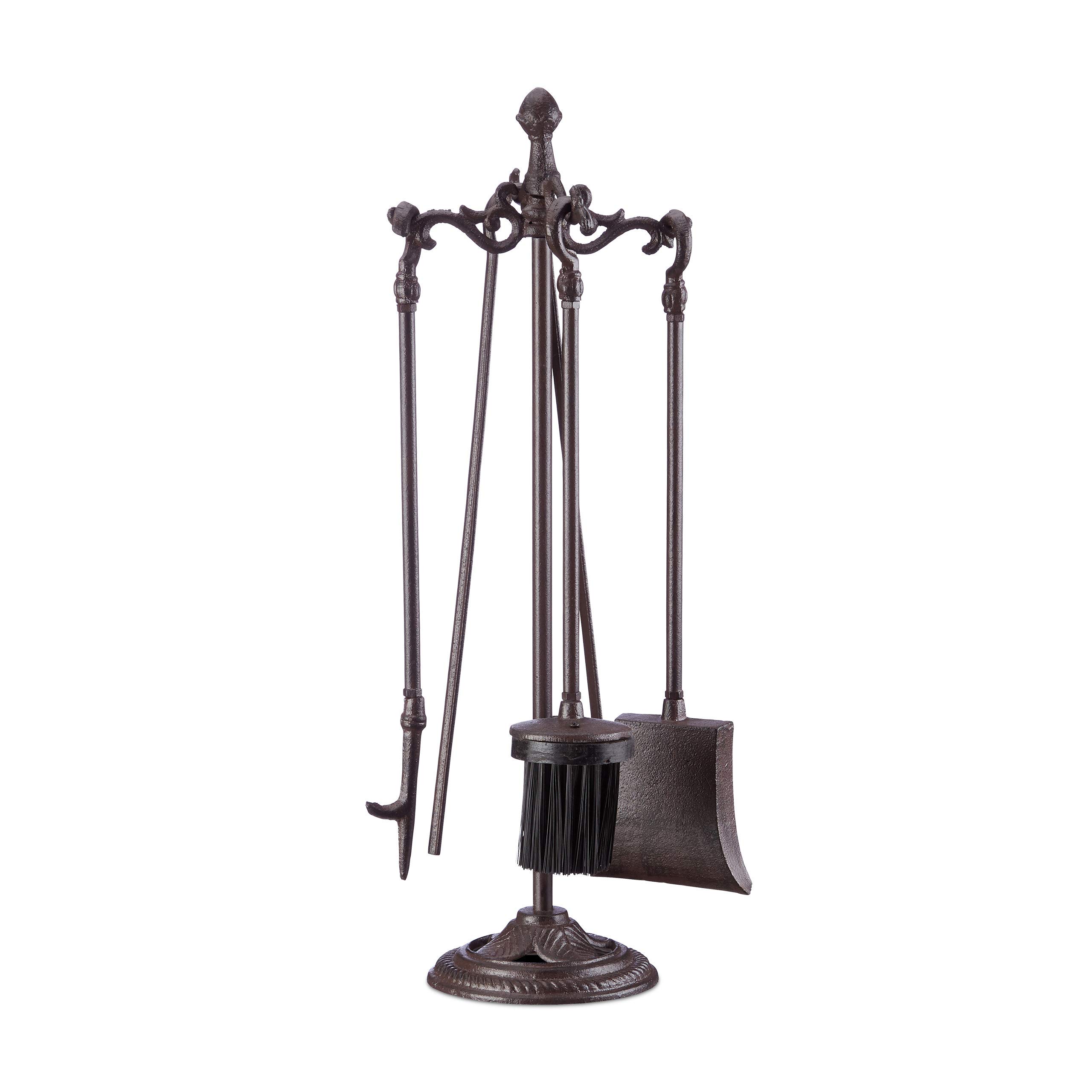 relaxdays-kaminbesteck-5-teilig-gusseisen-schaufel-besen-sch-rhaken-zange-halter image 1
