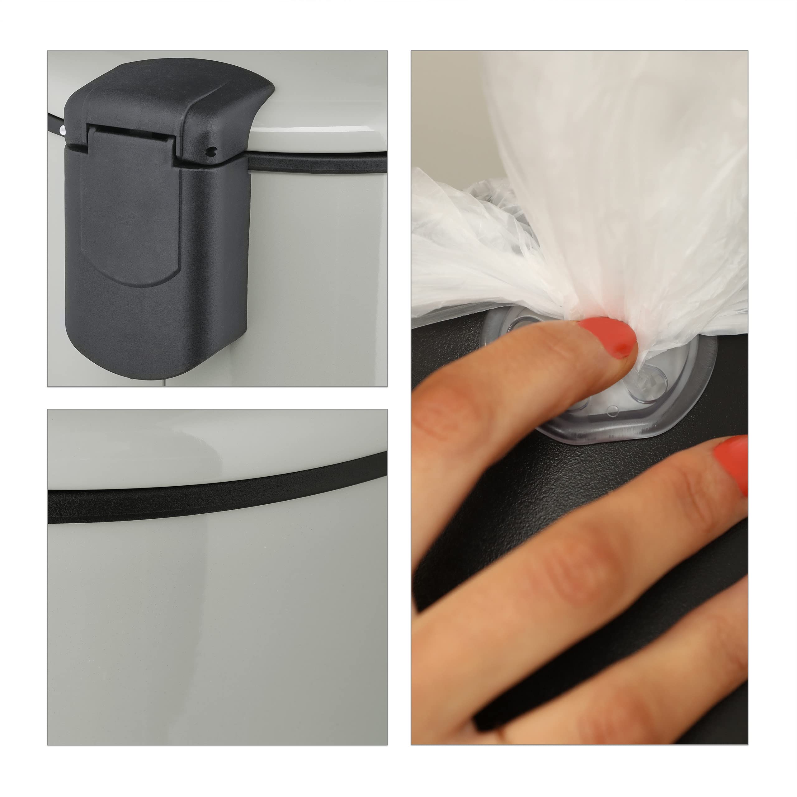 relaxdays-treteimer-5-liter-metall-hellgrau image 8