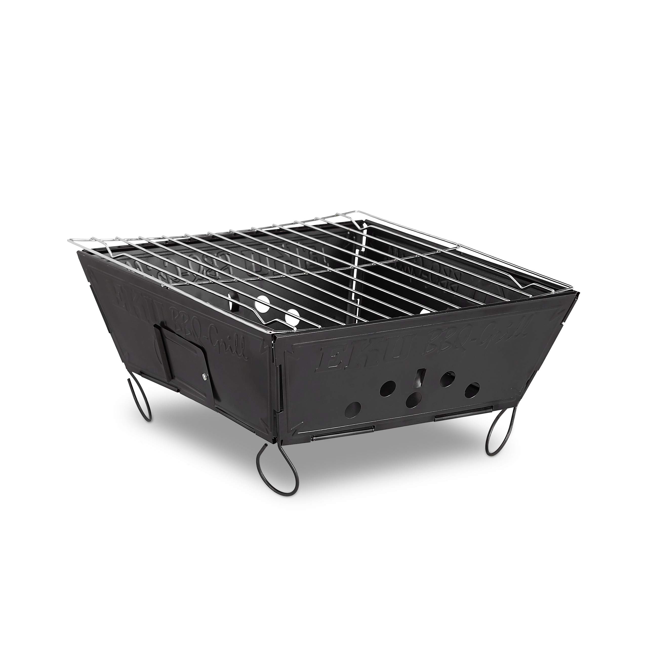 relaxdays-outdoor-klappgrill-schwarz-mobiler-campinggrill-12x25x25-cm-stahl image 1