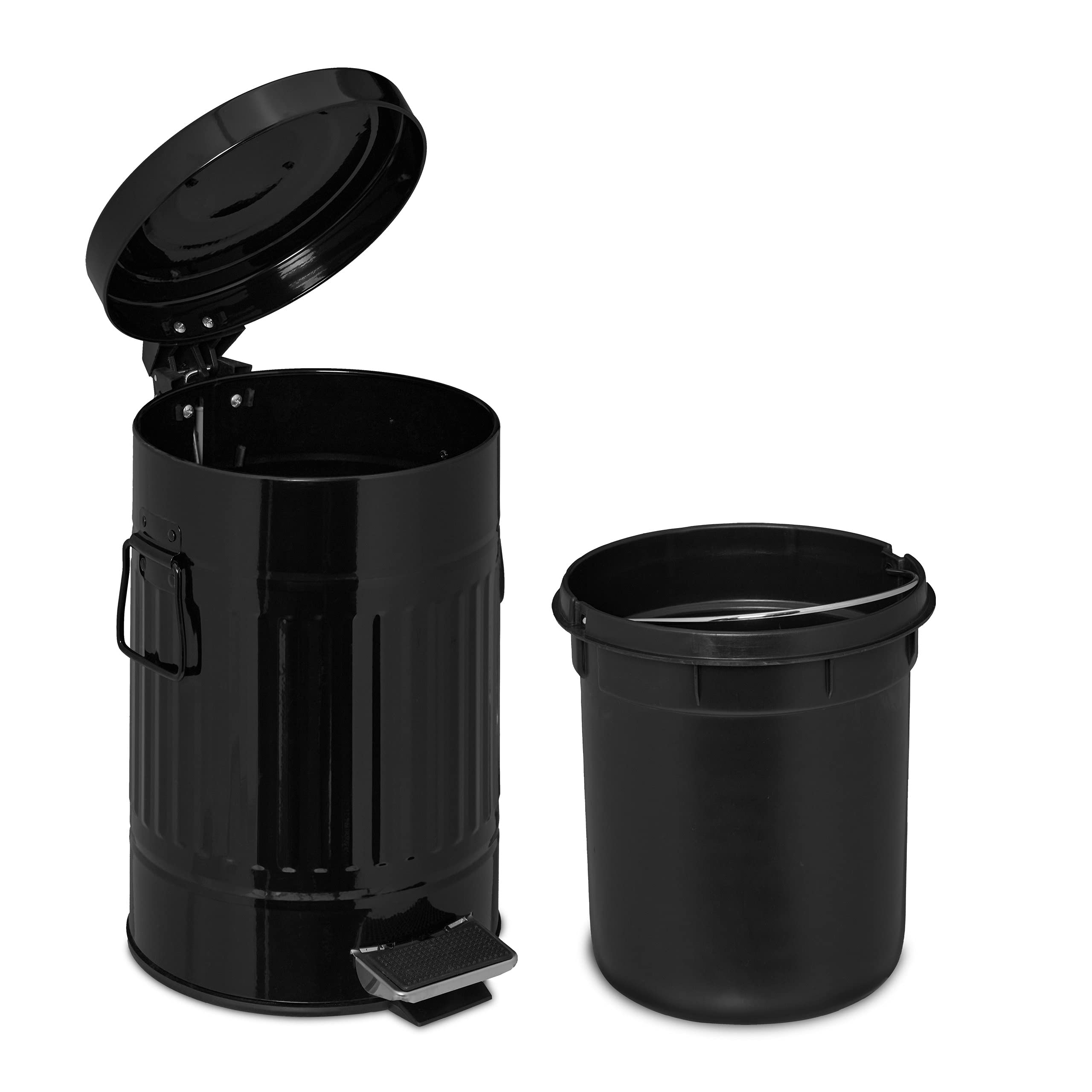 relaxdays-kosmetikeimer-treteimer-5-liter-metall-schwarz-mit-softclose image 6