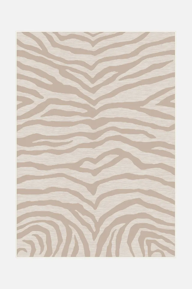 teppana-zebra-sand-teppich-waschbarer-indoor-teppich image 1
