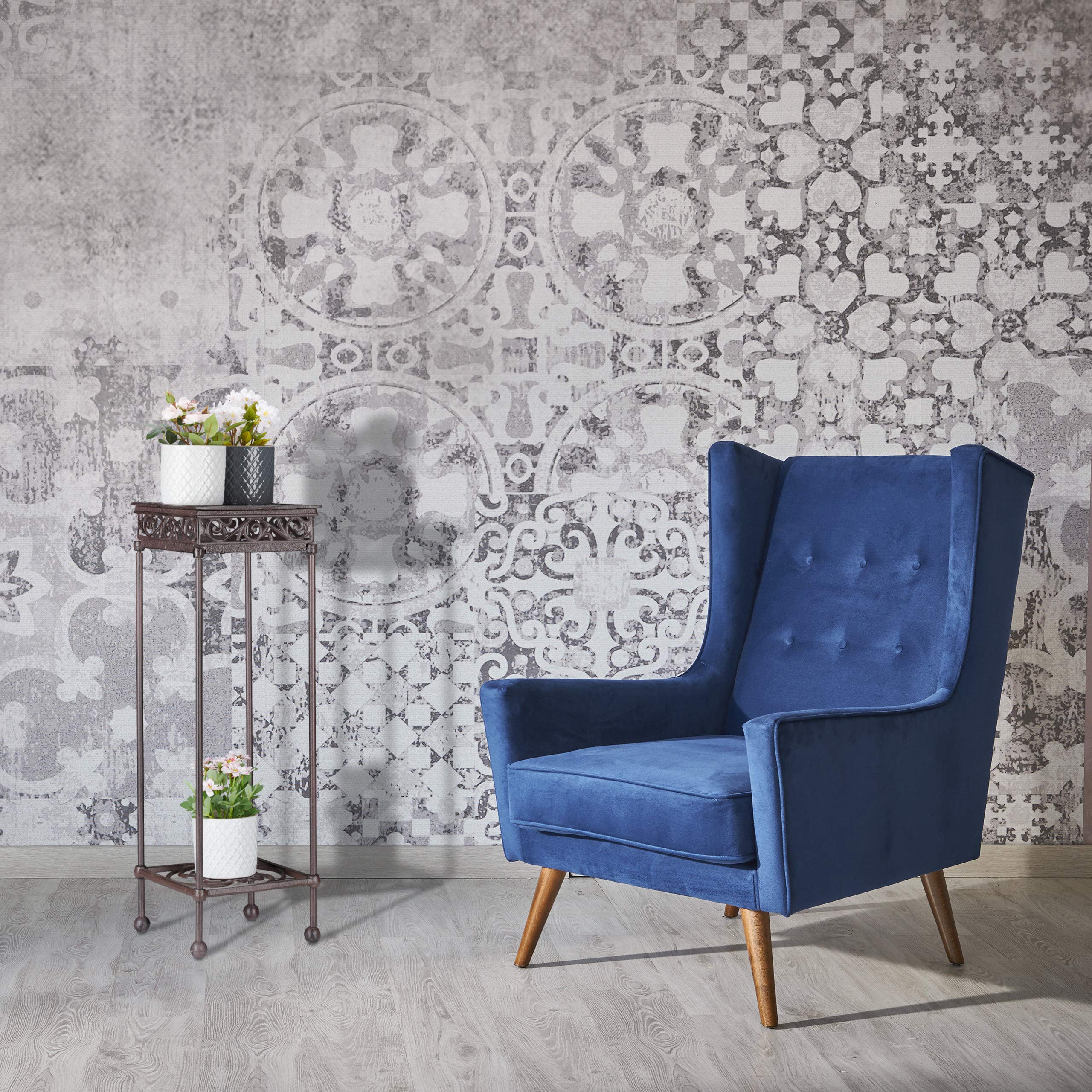 relaxdays-blumenhocker-gusseisen-73x24x24-cm-braun image 2