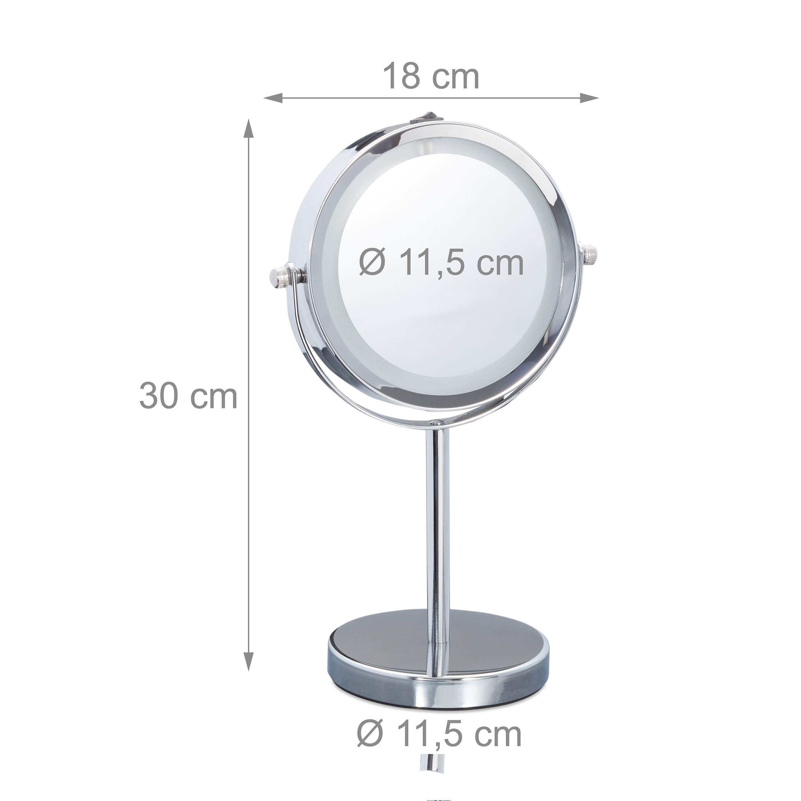 relaxdays-kosmetikspiegel-mit-beleuchtung-5-fach-vergr-erung-led-360-schwenkbar- image 4