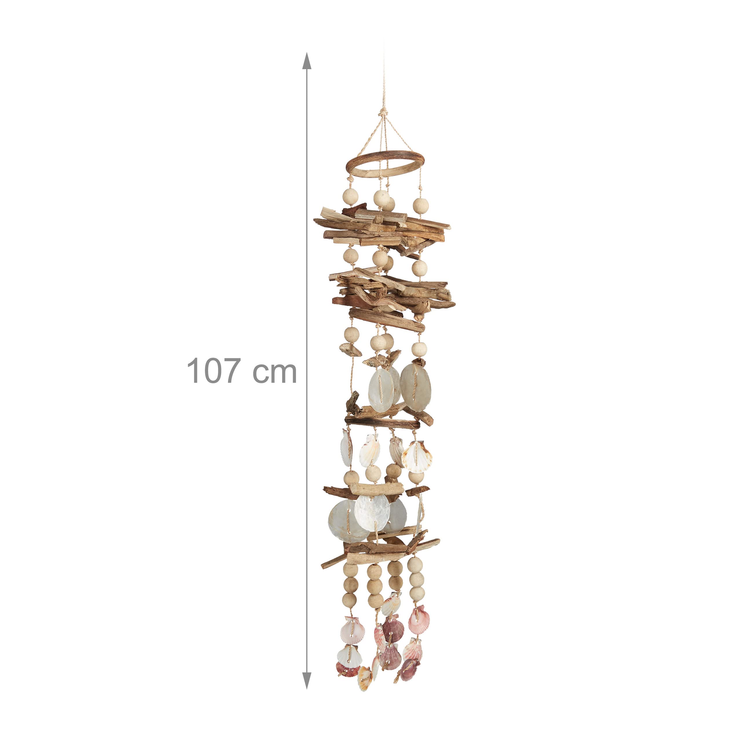 relaxdays-windspiel-muscheln-holz-xxl-107-cm-natur image 4