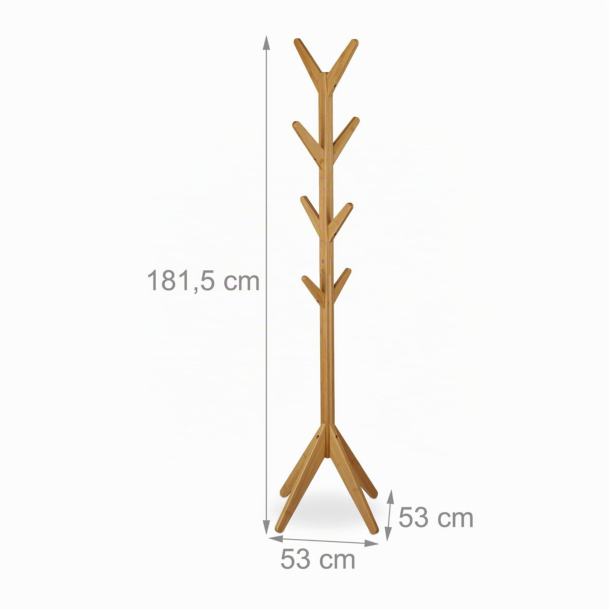 relaxdays-garderobenst-nder-bambus-baumform-8-haken-181-5-x-53-x-53-cm image 4