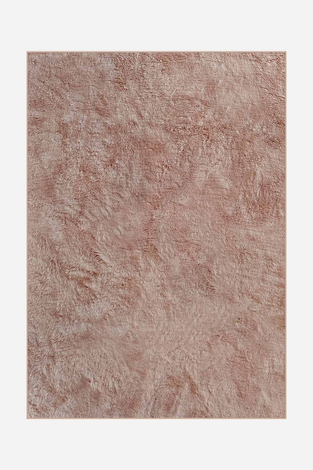 teppana-flausch-mono-blush-teppich-waschbarer-hochflor-teppich-braun-einfarbig image 1