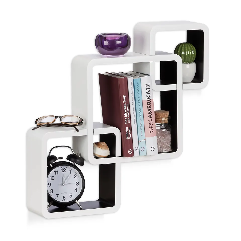 relaxdays-wandregal-3-teilig-wei-schwarz-f-r-wohnzimmer image 1