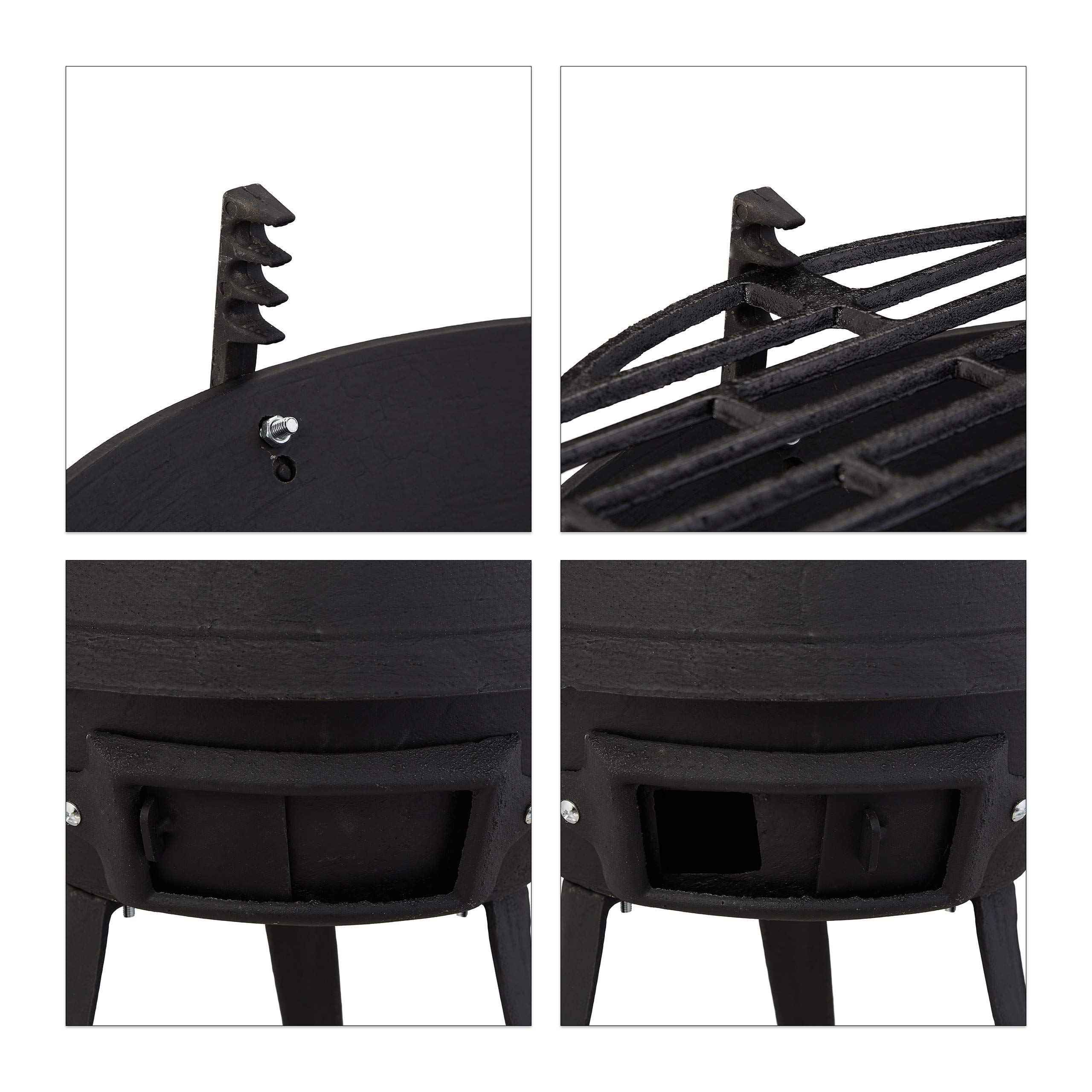 relaxdays-grillfass-holzkohlegrill-gusseisen-grill-mit-grillrost-37-cm-h-henvers image 6
