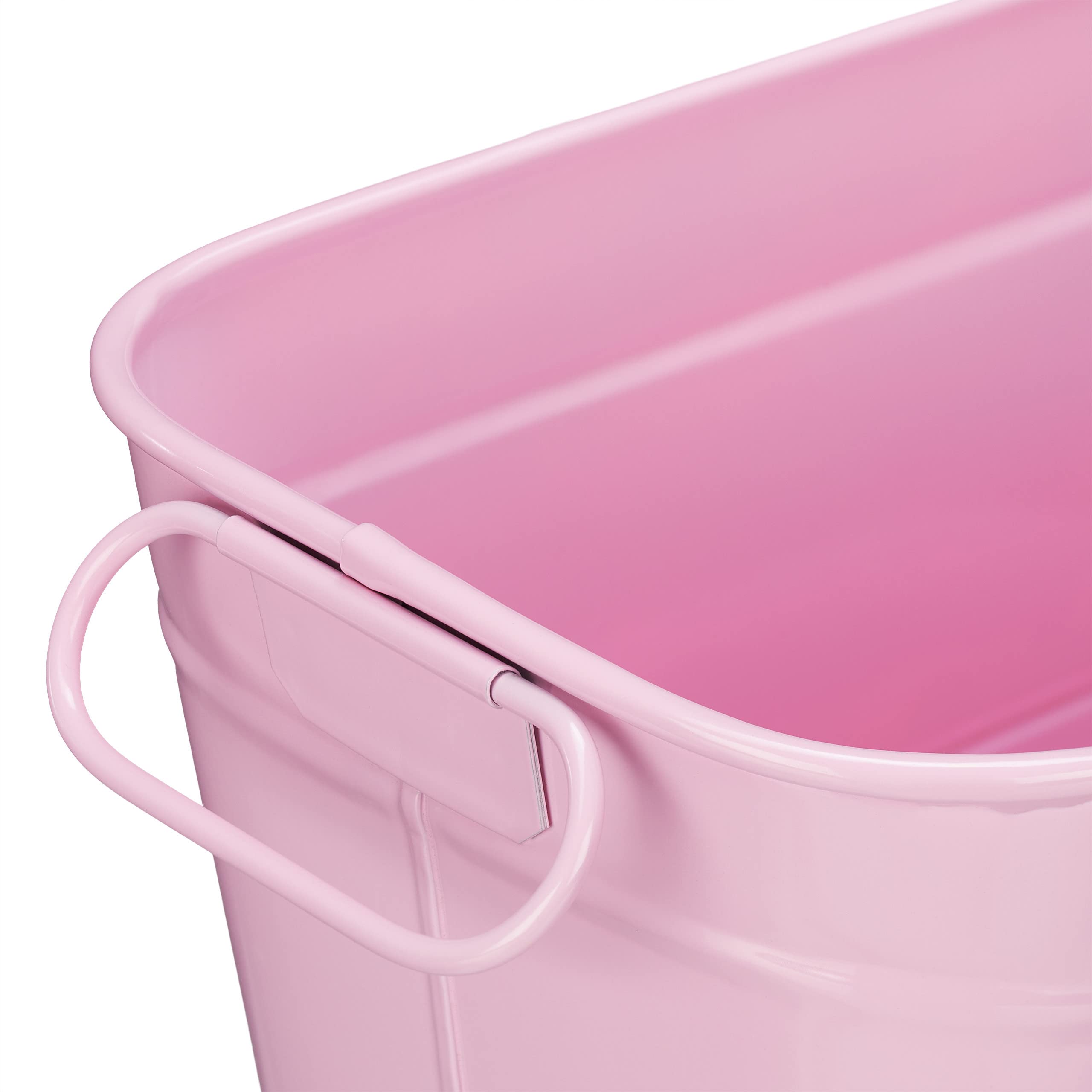 relaxdays-blumenkasten-metall-rosa-38-cm-vintage-zinkwanne image 6