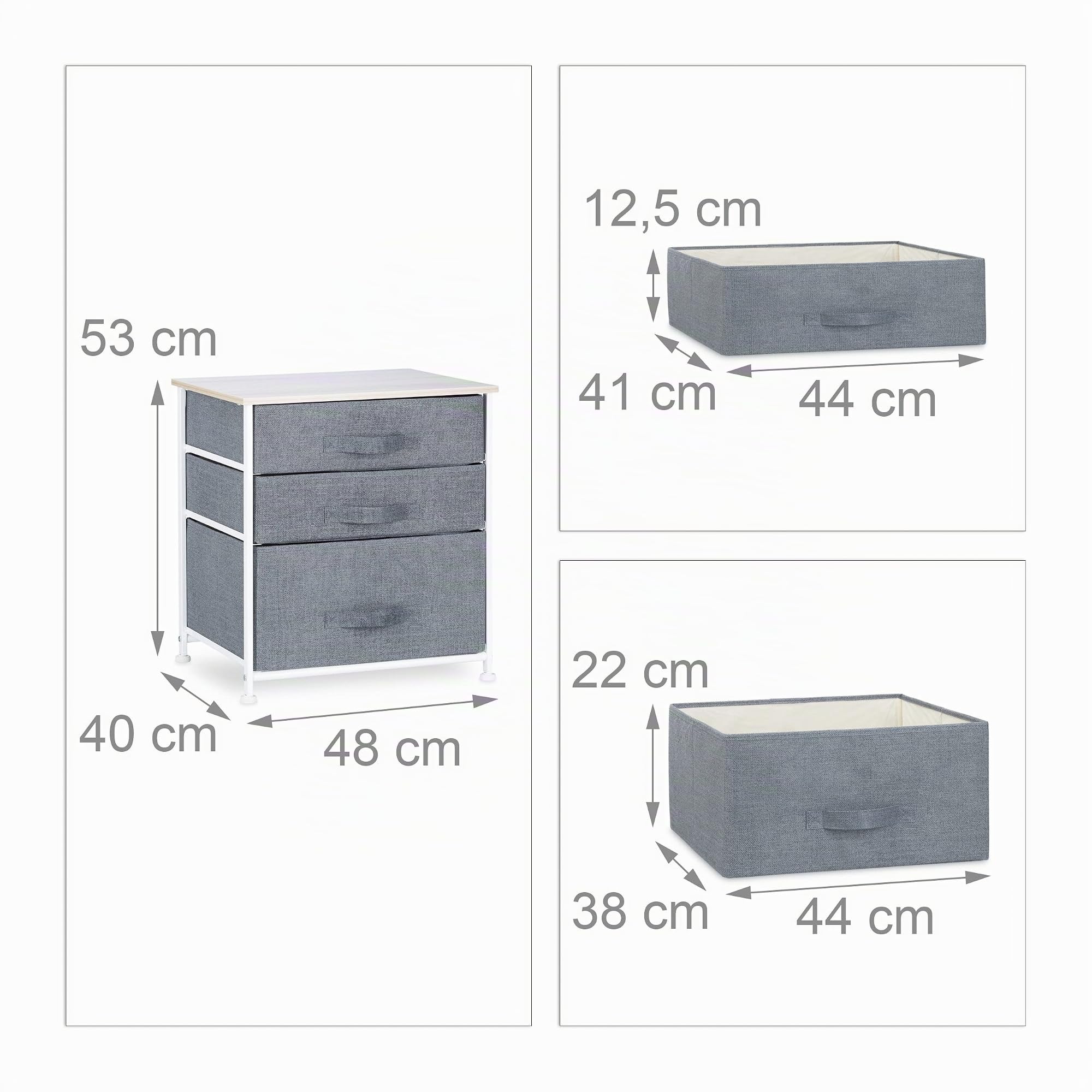 relaxdays-regalsystem-3-stoff-schubladen-53x48x40-cm-grau image 3