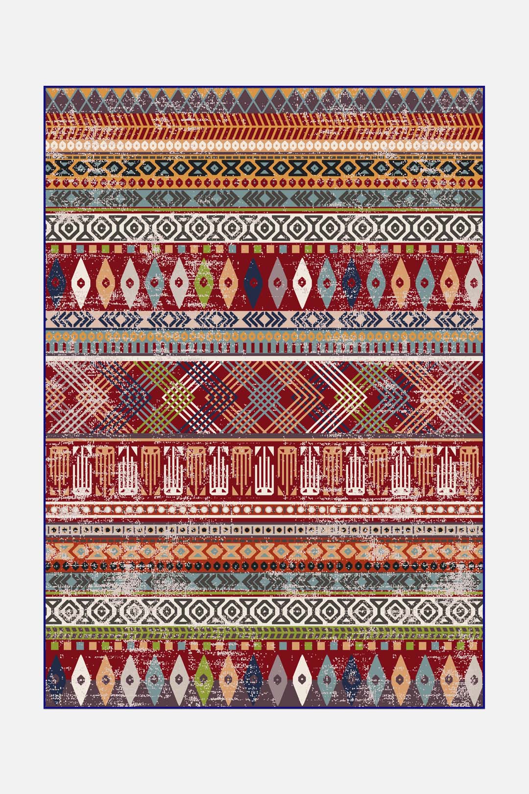 teppana-mila-bunt-teppich-mehrfarbiger-waschbarer-teppich image 1