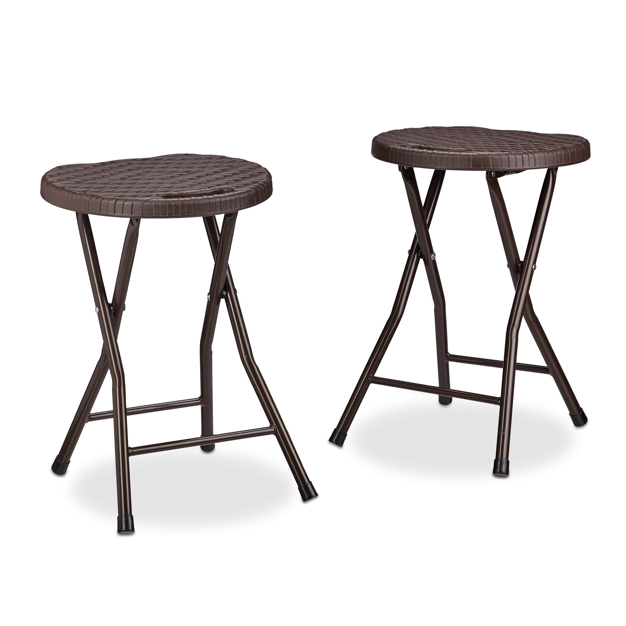 relaxdays-klapphocker-bastian-2er-set-rund-falthocker-rattanoptik-45-x-32-5-x-29 image 1