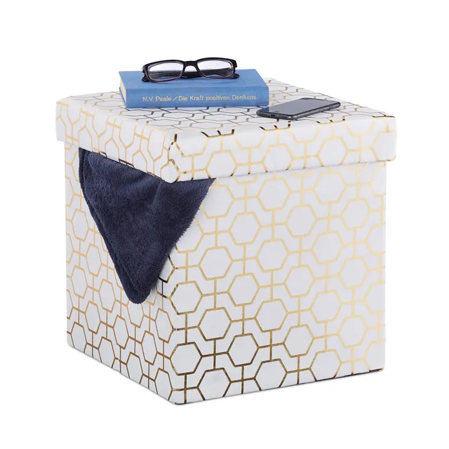 relaxdays-sitzw-rfel-faltbar-38x38x38-cm-wei-gold-40l image 1