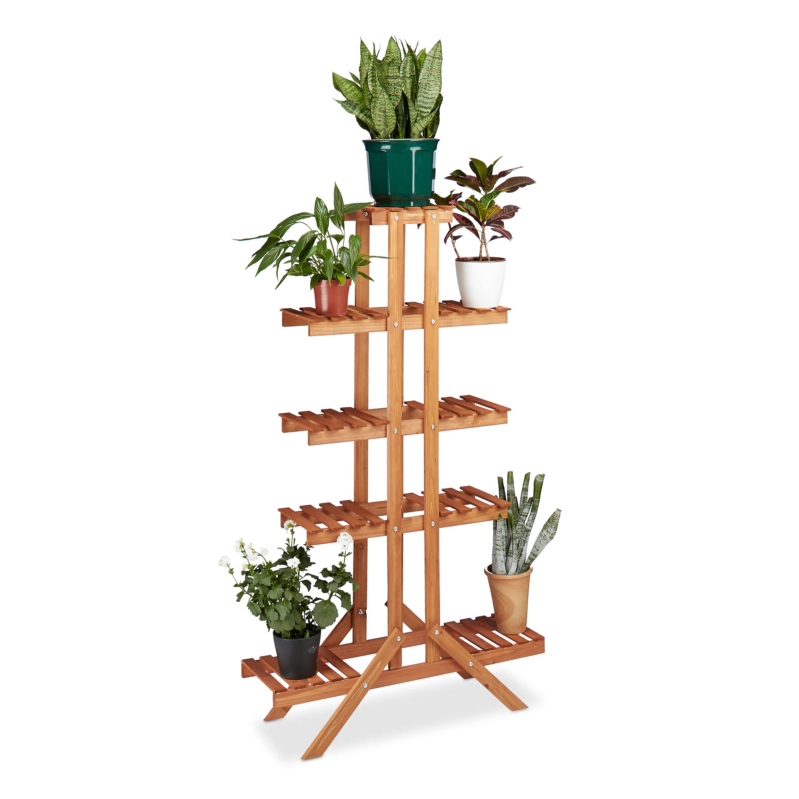 relaxdays-blumentreppe-5-ebenen-aus-holz-142-5-x-83-x-28-5-cm-hellbraun image 1