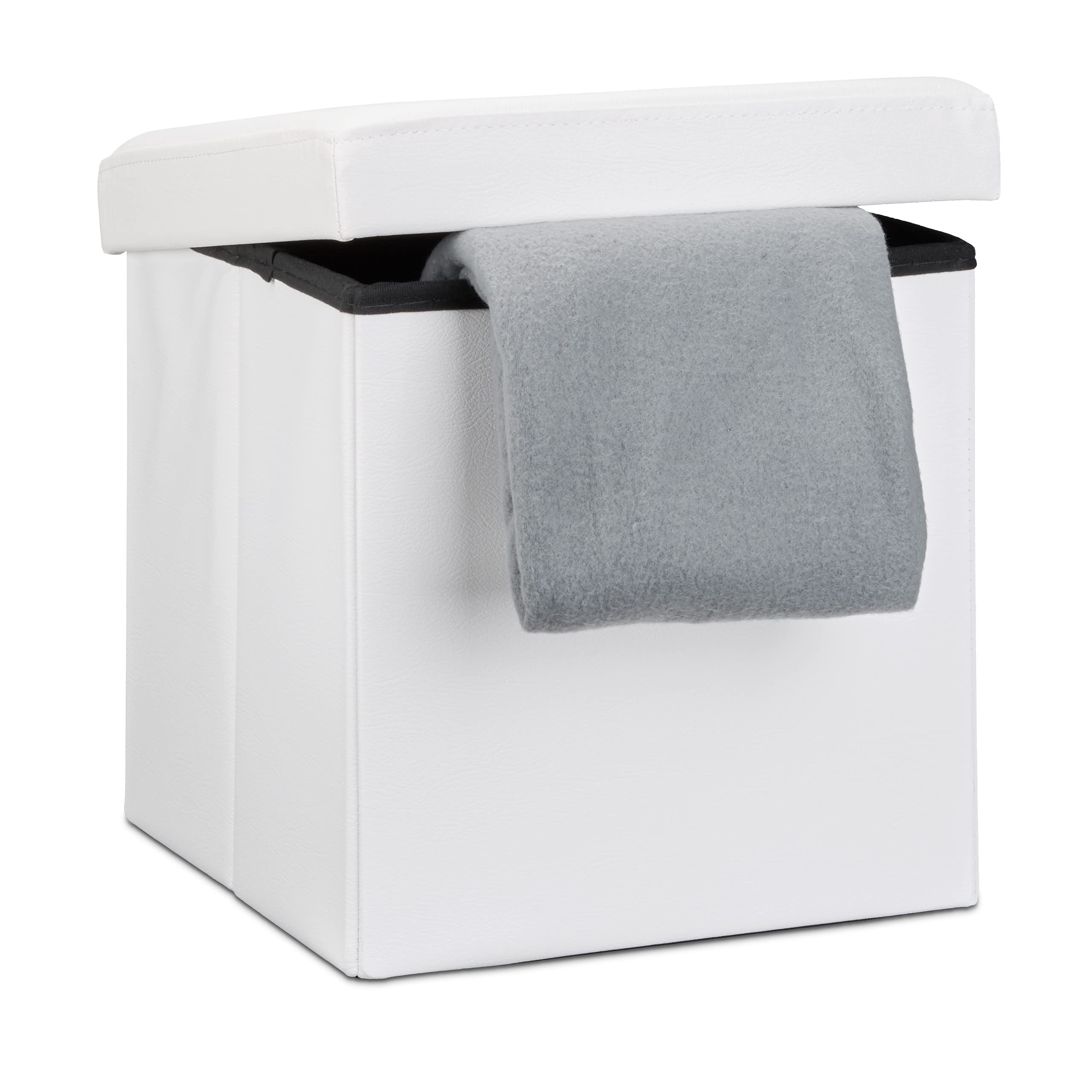 relaxdays-sitzhocker-sitzcube-38x38x38-cm-wei-kunstleder-mit-stauraum image 1