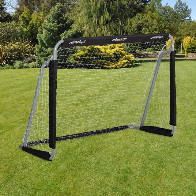 relaxdays-fu-balltor-profi-soccertor-110-x-150-x-75-cm-mit-netz-grau-schwarz image 1