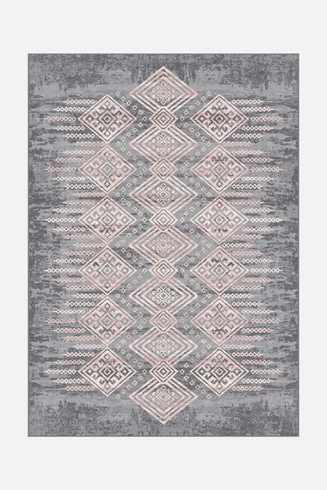 teppana-kalea-rose-teppich-waschbarer-moderner-mehrfarbiger-grau image 1
