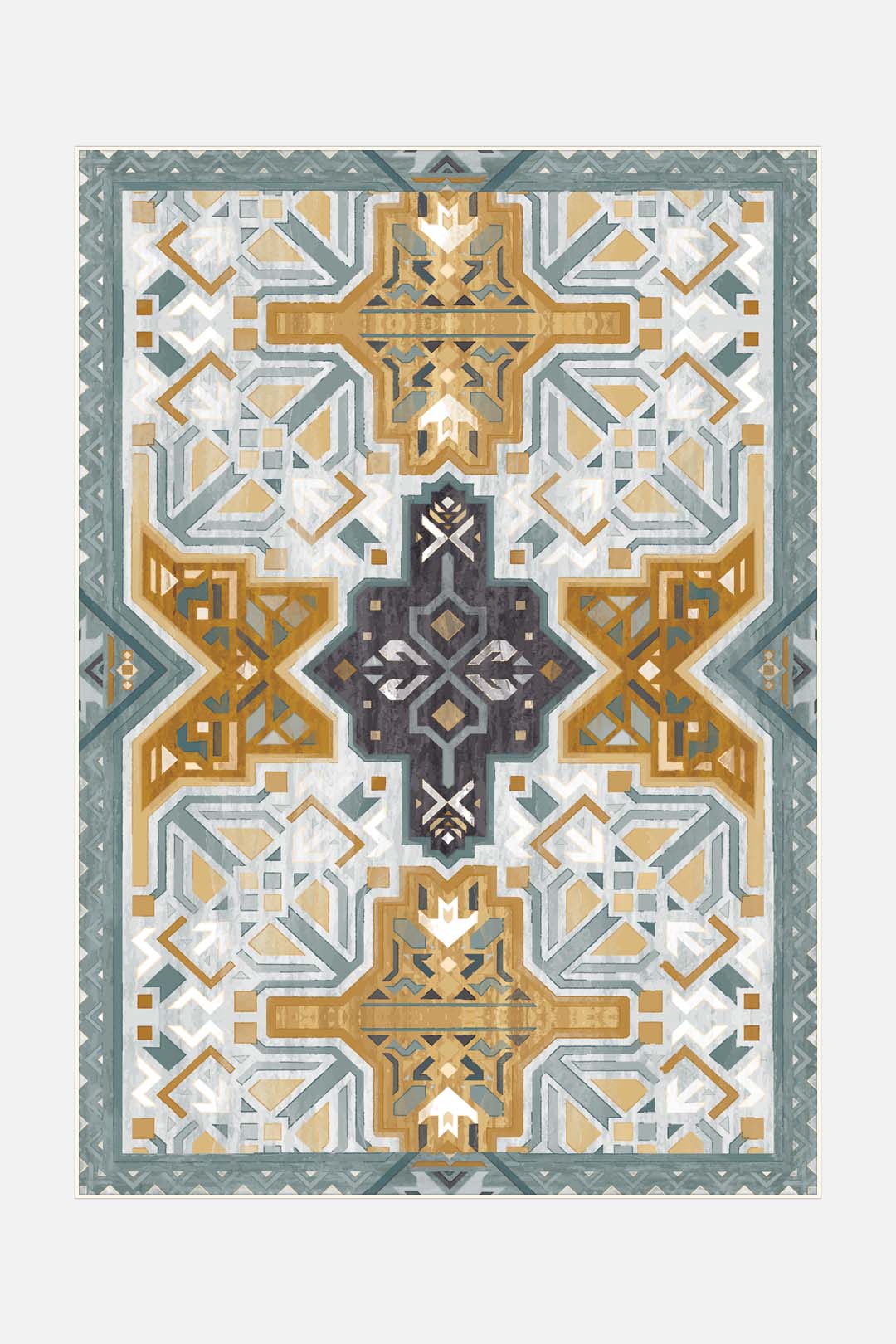 teppana-outdoor-mira-dijon-teppich-waschbar-geometrisch-marokkanisch image 1