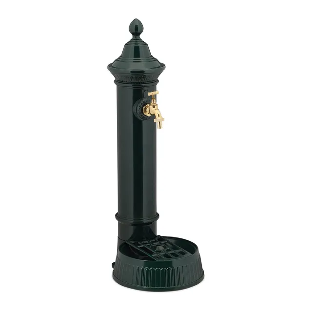 relaxdays-standbrunnen-antik-mit-wasserhahn-und-becken-72-x-26-x-31-cm-dunkelgr- image 1