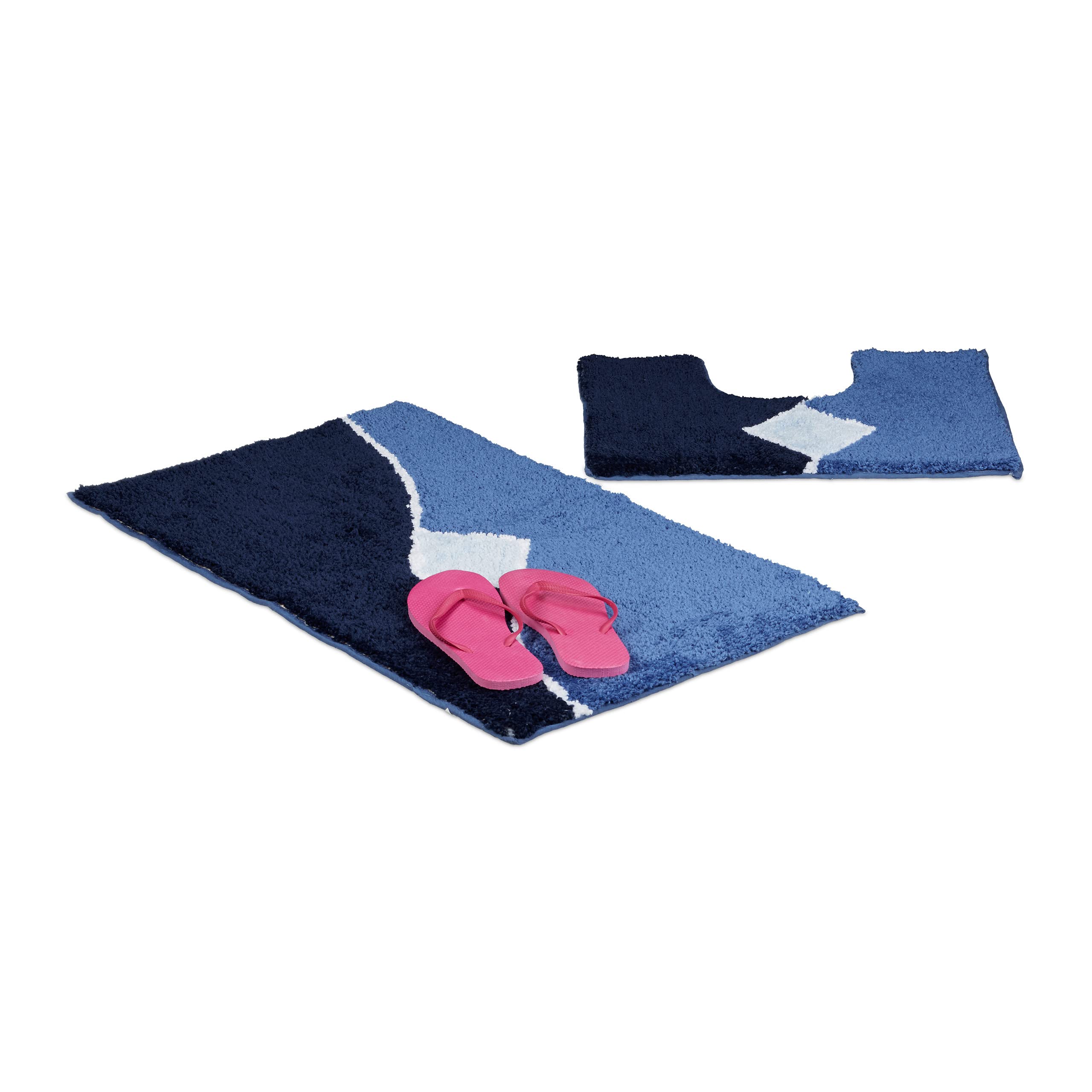 relaxdays-badgarnitur-2-teilig-blau-waschbar-80x50-cm image 1