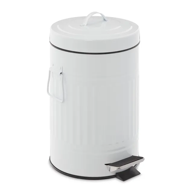 relaxdays-kosmetikeimer-5-liter-mit-absenkautomatik-treteimer-rund-mit-inneneime image 1