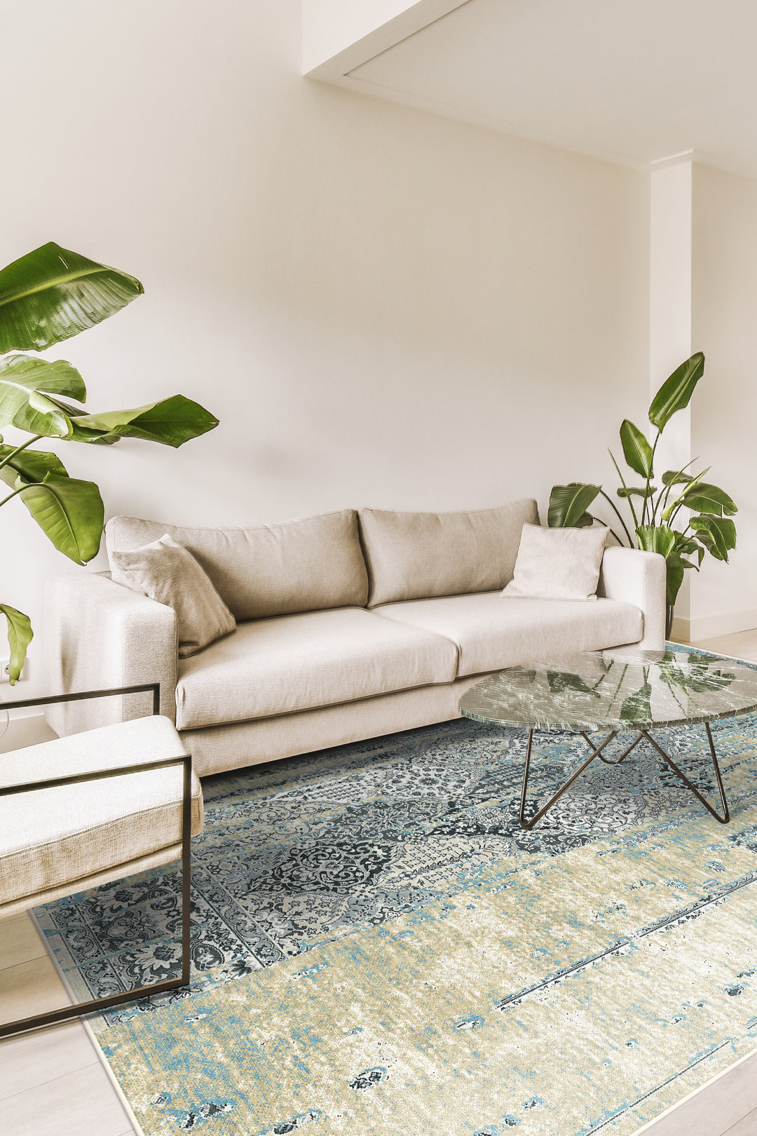teppana-annika-dezent-teppich-waschbarer-teppich-blau-beige-grau image 4