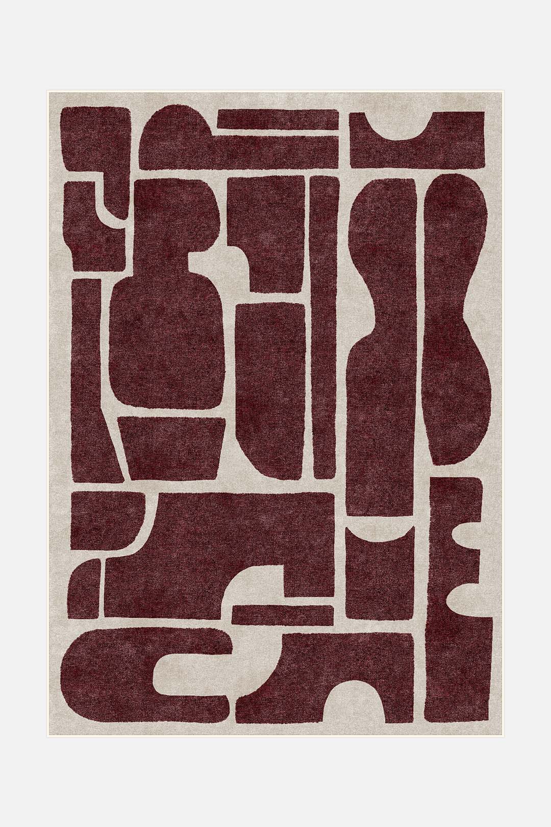 teppana-tilda-bordeauxrot-teppich-geometrisch-modern-waschbar image 1