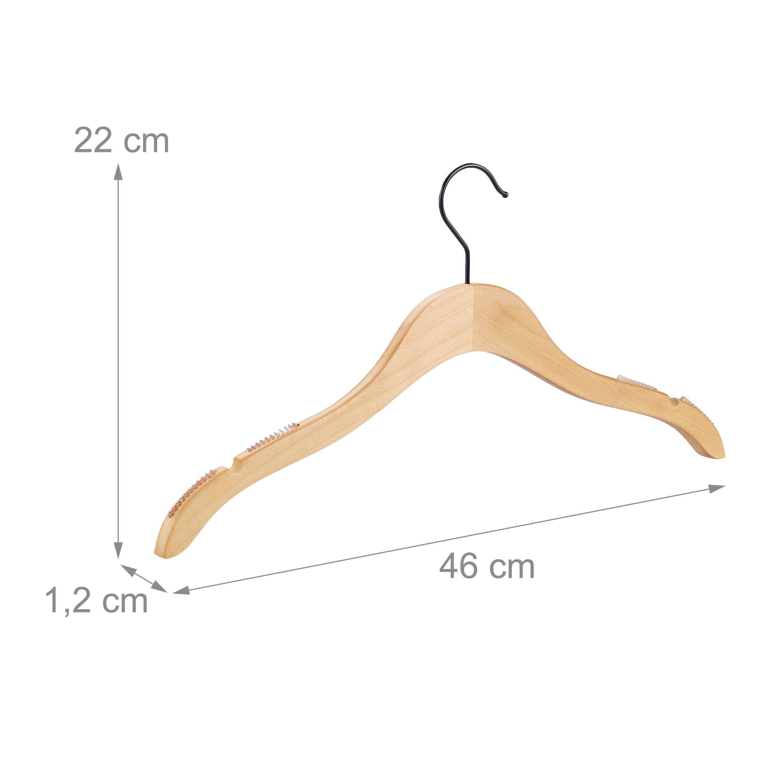 relaxdays-kleiderb-gel-holz-25-st-ck-beflockt-46-cm-natur image 4