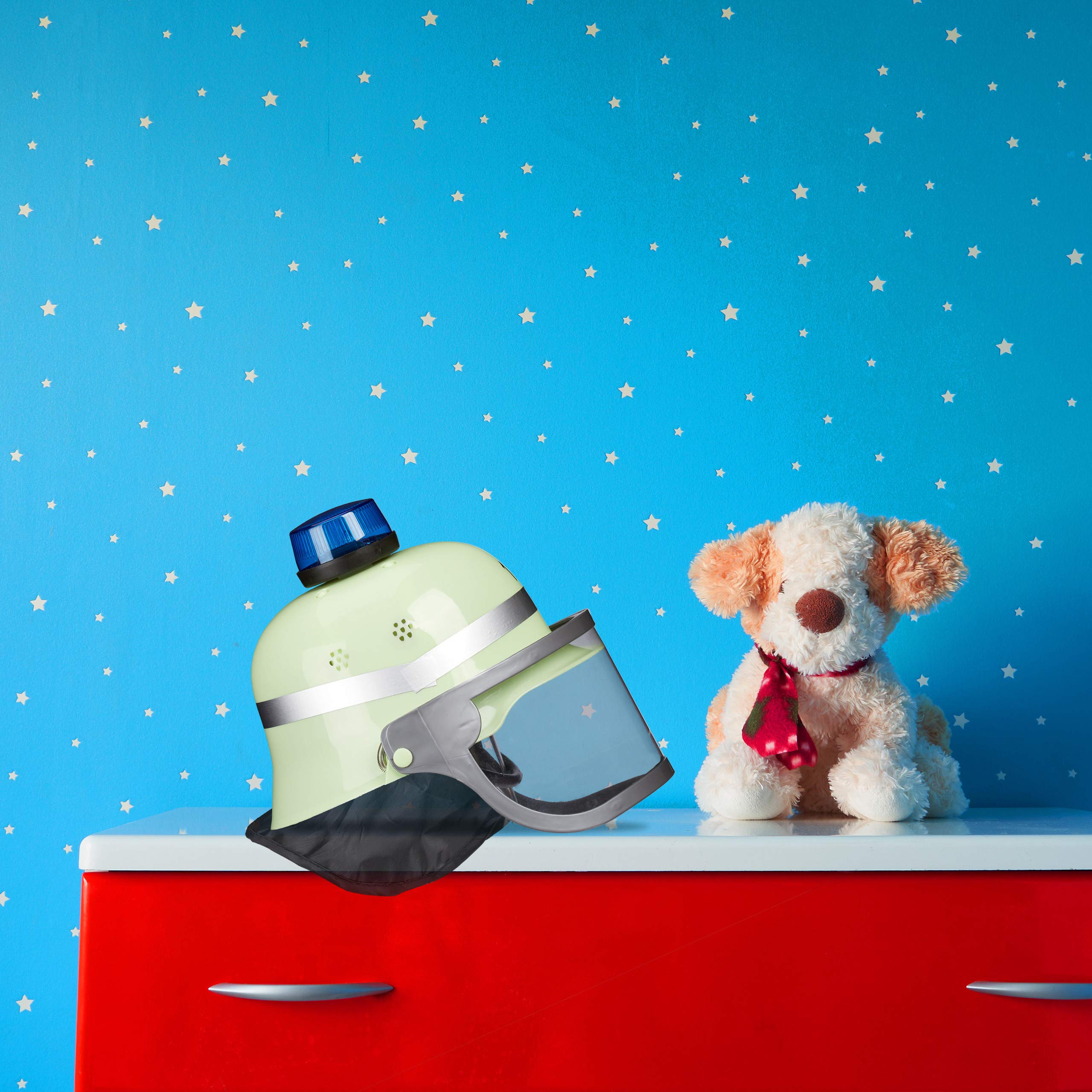 relaxdays-kinder-feuerwehrhelm-rot-mit-visier-verstellbar image 2