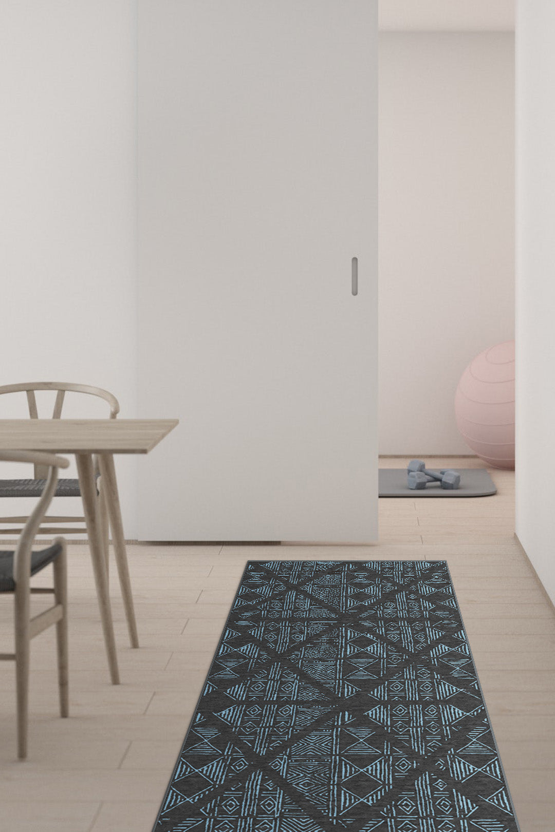 teppana-logan-blau-teppich-geometrisch-waschbar image 8