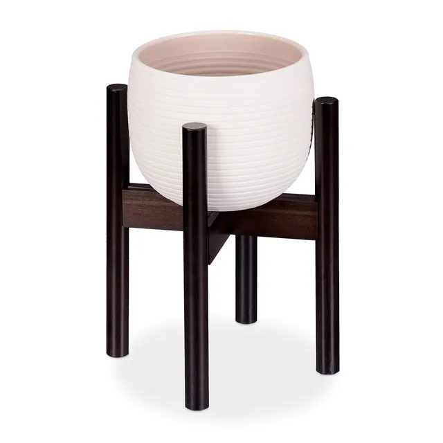 relaxdays-blumenst-nder-aus-bambus-verstellbar-f-r-t-pfe-bis-32-cm-braun image 1