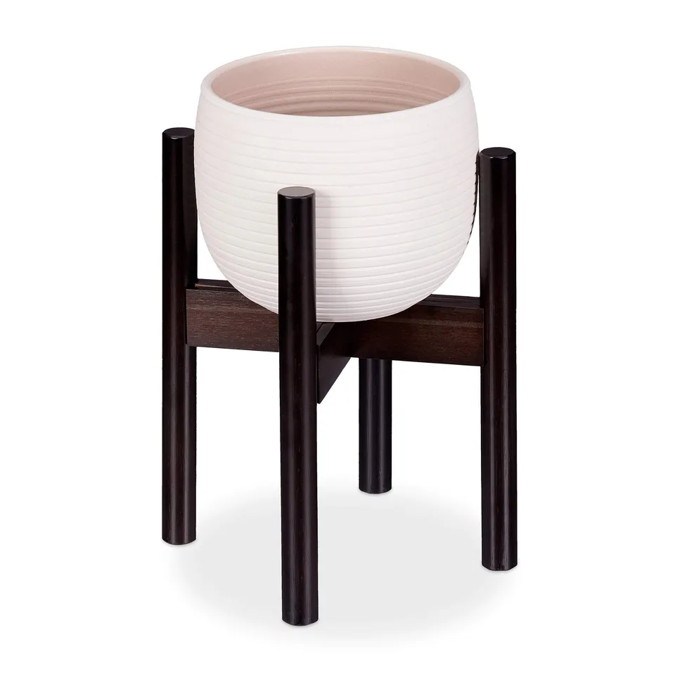 relaxdays-blumenst-nder-aus-bambus-verstellbar-f-r-t-pfe-bis-32-cm-braun image 1
