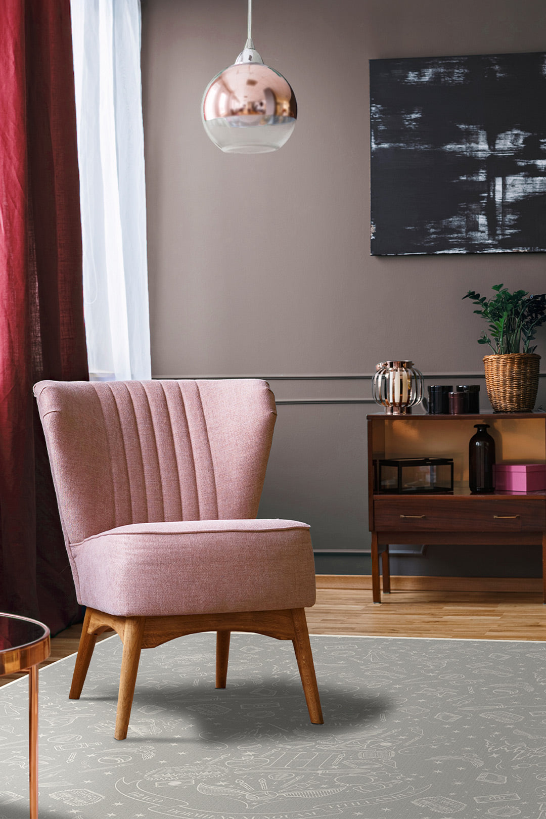 teppana-harry-potter-hogwarts-taupe-waschbarer-indoor-teppich image 4