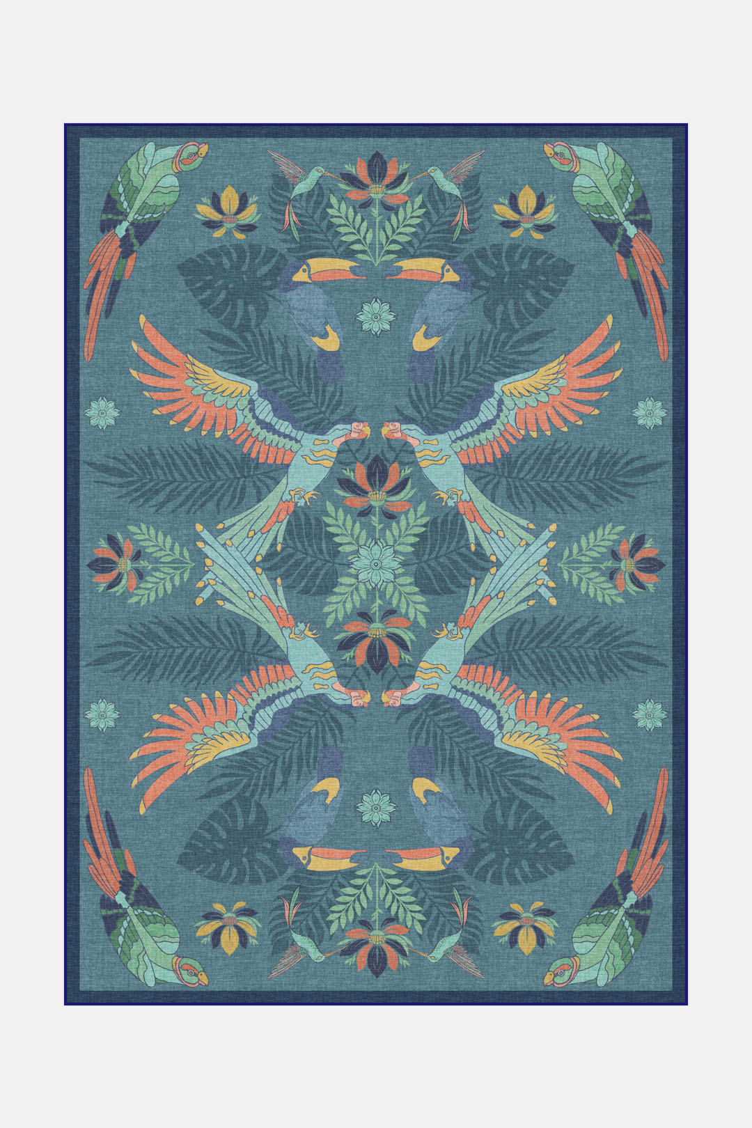 teppana-tropenv-gel-blau-teppich-waschbarer-indoor-teppich image 1