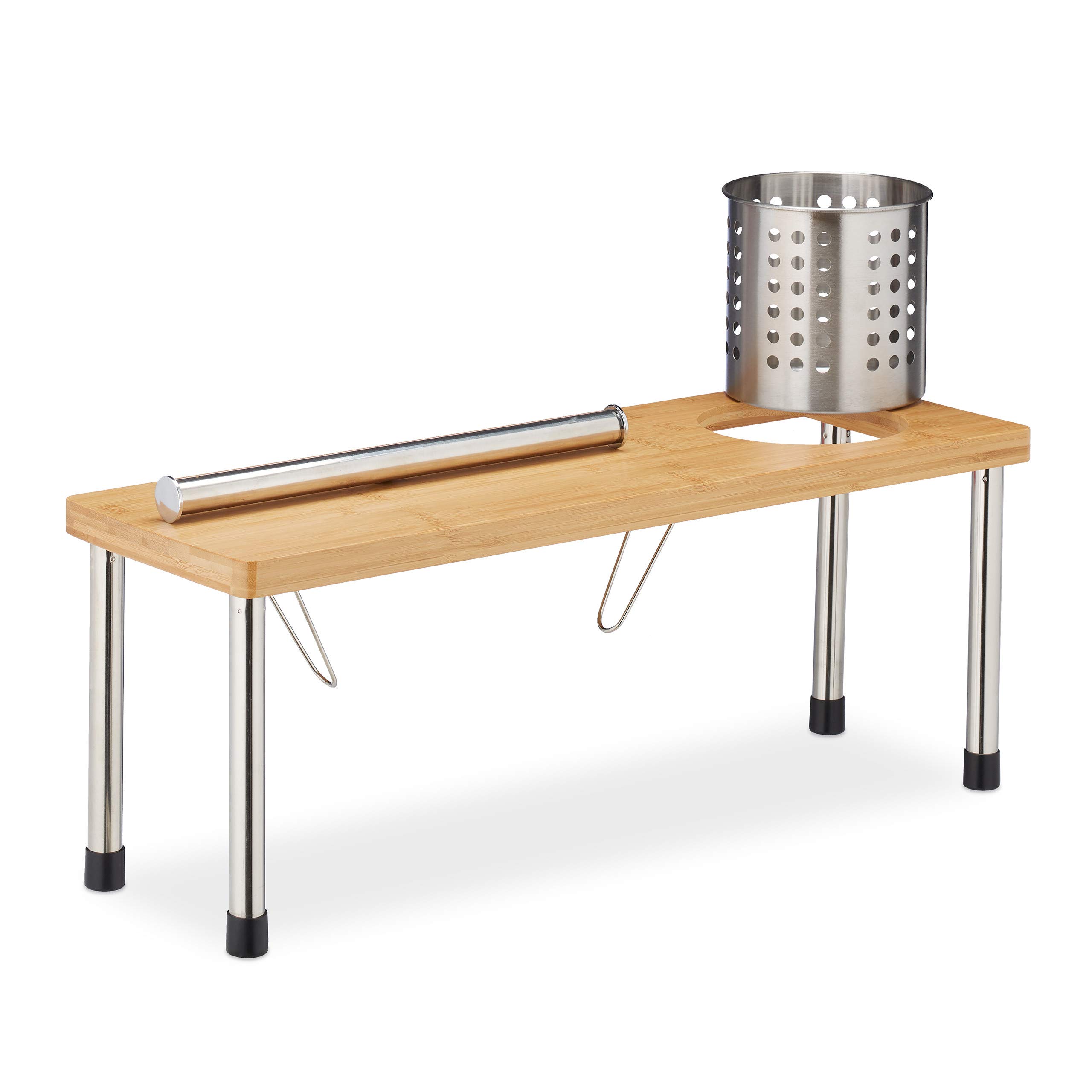 relaxdays-k-chenregal-bambus-3in1-21-x-55-x-18-cm-mit-rollenhalter image 6