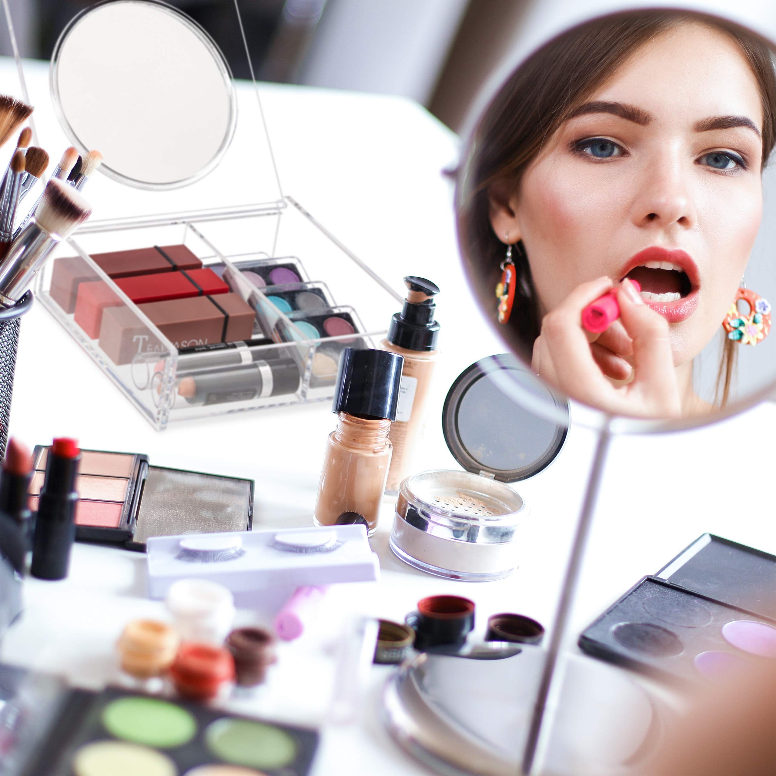 relaxdays-make-up-organizer-acryl-mit-spiegel-transparent image 5