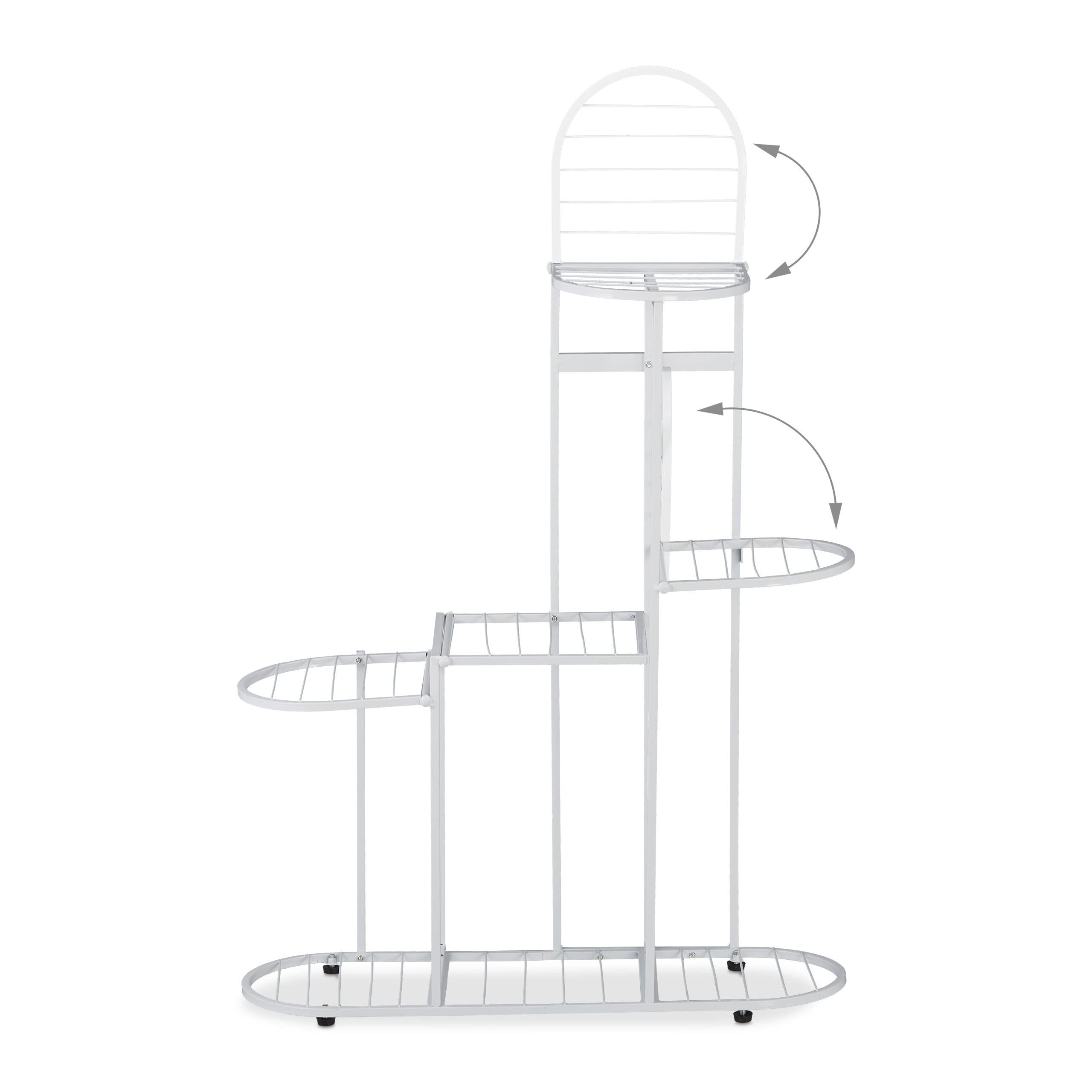 relaxdays-blumentreppe-metall-wei-82x70-5x23-cm-7-pflanzen image 6